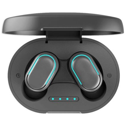 Ūdensizturīgas bezvadu Bluetooth austiņas 45 mAh melnas