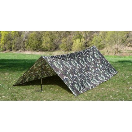 Ūdensizturīgs tents 3x4 m, kamuflāža