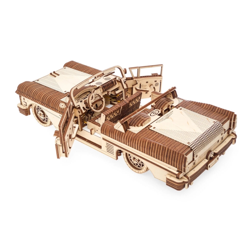 Ugears - 3D koka mehāniskā puzle Cabriolet