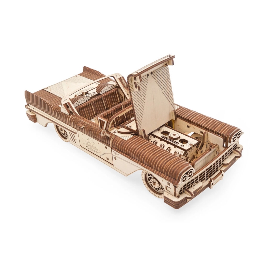 Ugears - 3D koka mehāniskā puzle Cabriolet