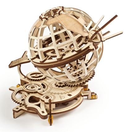 Ugears - 3D koka mehāniskā puzle Globuss