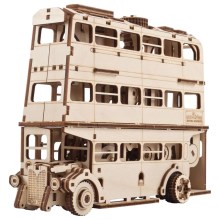 Ugears - 3D koka mehāniskā puzle Harry Potter bruņinieku autobuss