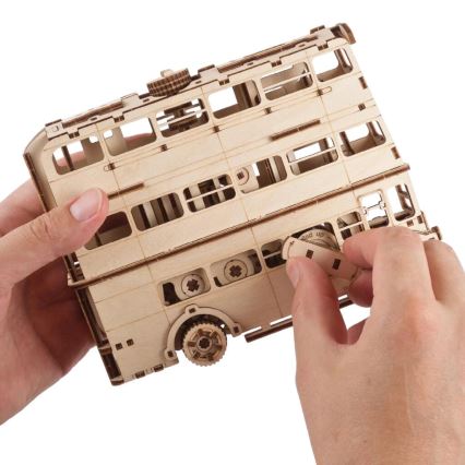 Ugears - 3D koka mehāniskā puzle Harry Potter bruņinieku autobuss