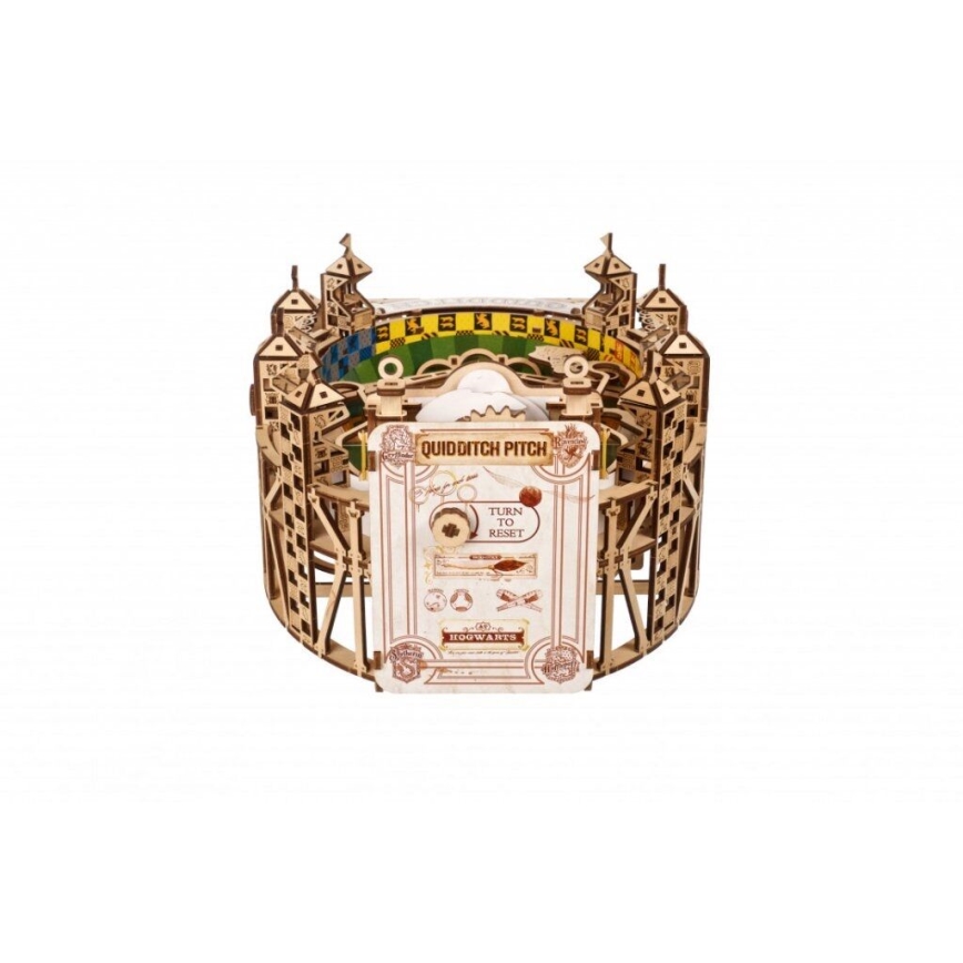 Ugears - 3D koka mehāniskā puzle Harry Potter Quidditch Pinball