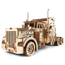 Ugears - 3D koka mehāniskā puzle Kravas automašīna ar puspiekabi Heavy Boy