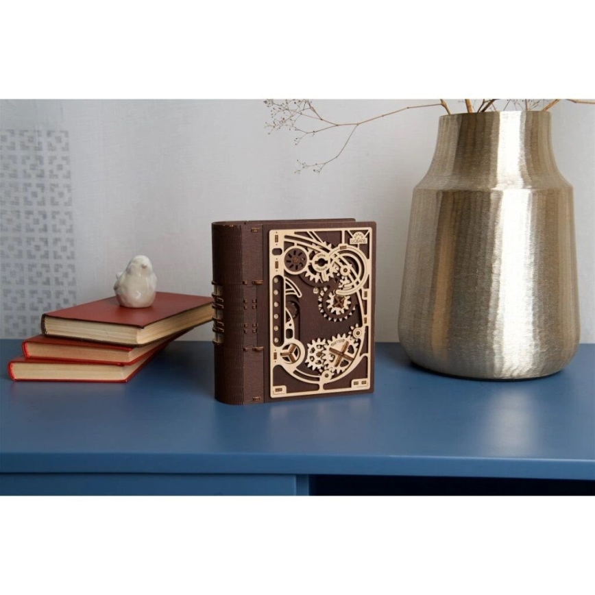 Ugears - 3D koka mehāniskā puzle Noslēpumu grāmata