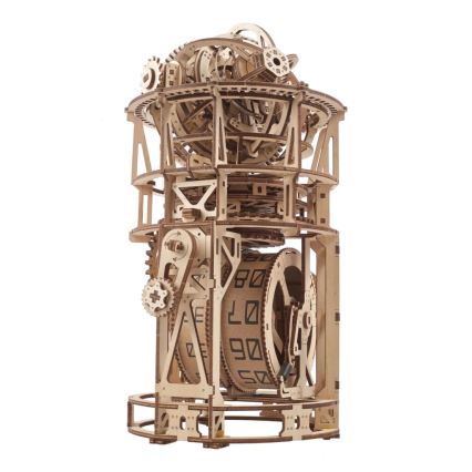 Ugears - 3D koka mehāniskā puzle Pulkstenis ar turbulonu