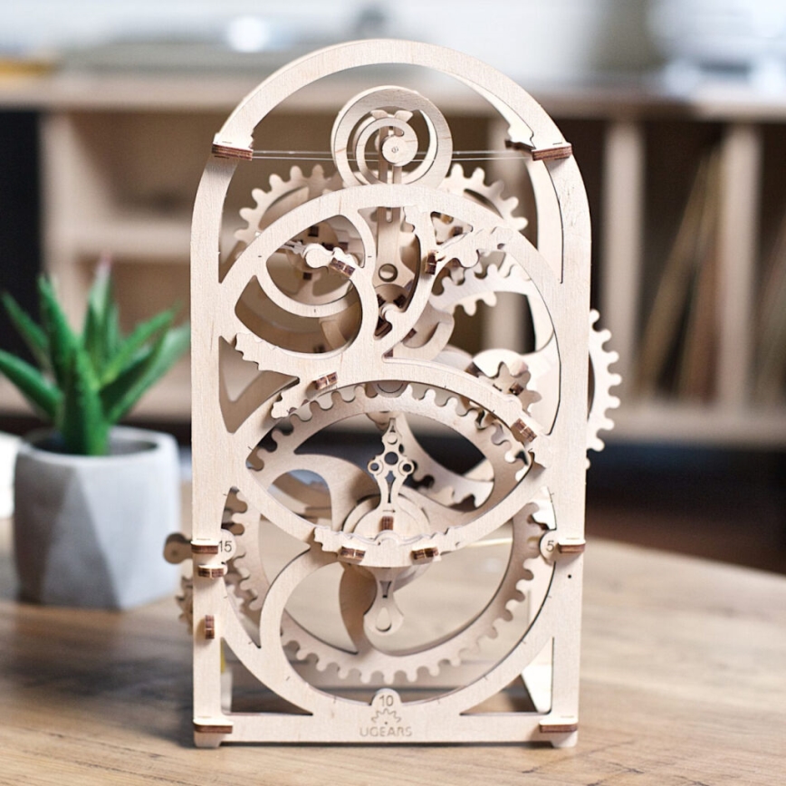 Ugears - 3D koka mehāniskā puzle Pulkstenis