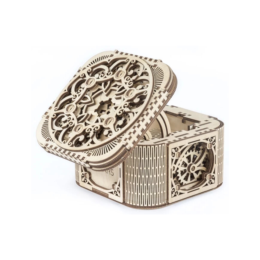 Ugears - 3D koka mehāniskā puzle Rotaslietu kastīte