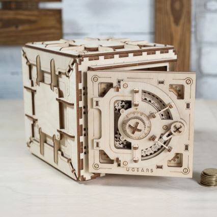 Ugears - 3D koka mehāniskā puzle Safe