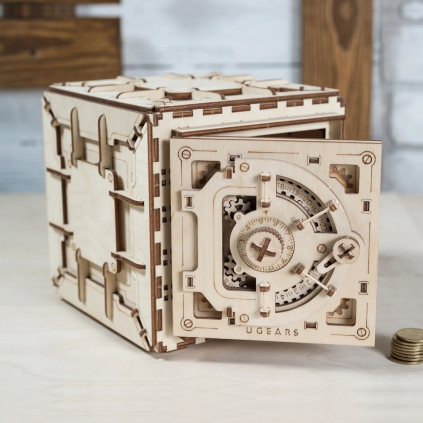 Ugears - 3D koka mehāniskā puzle Safe