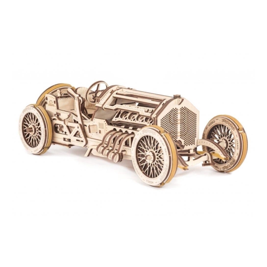 Ugears - 3D koka mehāniskā puzle U9 Automašīna Grand Prix