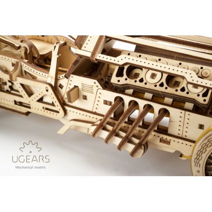 Ugears - 3D koka mehāniskā puzle U9 Automašīna Grand Prix