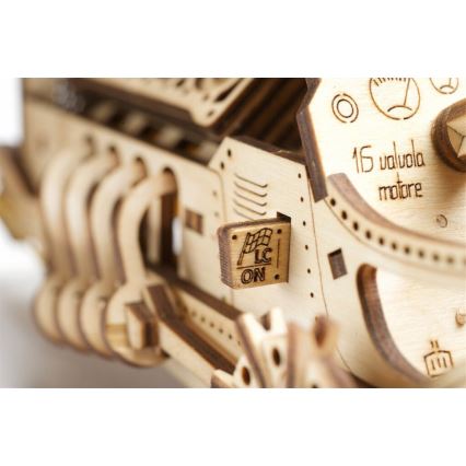 Ugears - 3D koka mehāniskā puzle U9 Automašīna Grand Prix