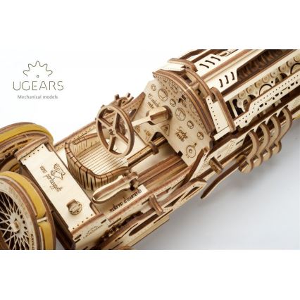 Ugears - 3D koka mehāniskā puzle U9 Automašīna Grand Prix