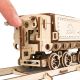 Ugears - 3D koka mehāniskā puzle V-Ekspress tvaika lokomotīve ar platformu
