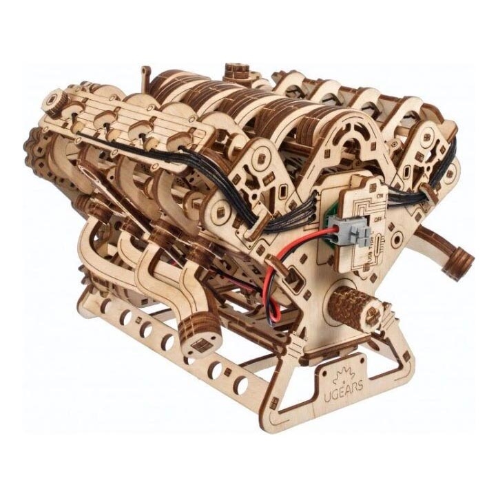 Ugears - 3D koka mehāniskā puzle V8 motors