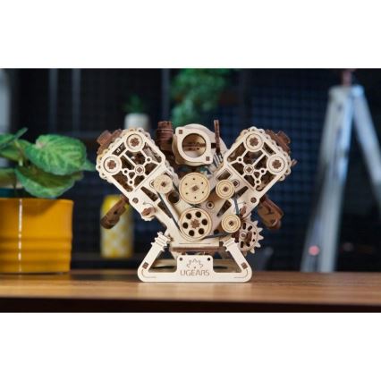 Ugears - 3D koka mehāniskā puzle V8 motors
