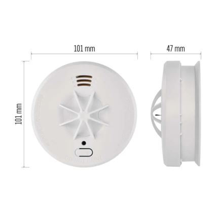 Ugunsgrēka detektors 1x9V