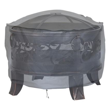 Ugunskura pārsegs 93x58 cm pelēka