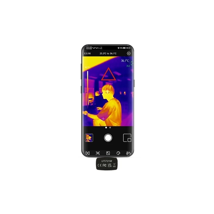 Uni-T UTi721M - Termiskā kamera USB-C