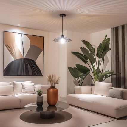 Universāls abažūrs CURITIBA Ø 26 cm melns