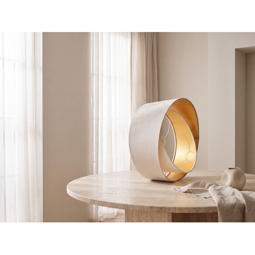 Universāls abažūrs GALAXY E27 d. 45 cm bēša/balta/zelta