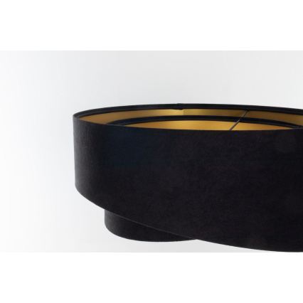 Universāls abažūrs GALAXY E27 d. 45 cm melna/zelta