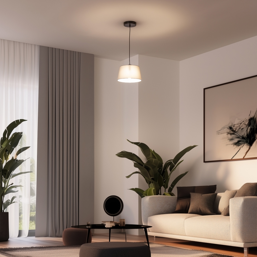 Universāls abažūrs KERIA, diametrs 25 cm, pelēks