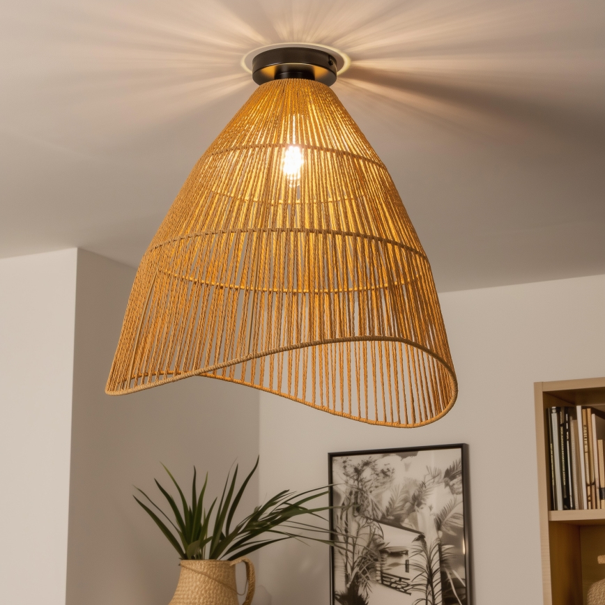 Universāls abažūrs KERIA, diametrs 50 cm, brūns