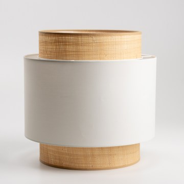 Universāls abažūrs KERIA Ø 30 cm, bēšs/balts