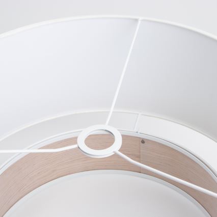 Universāls abažūrs KERIA Ø 50 cm balts/brūns