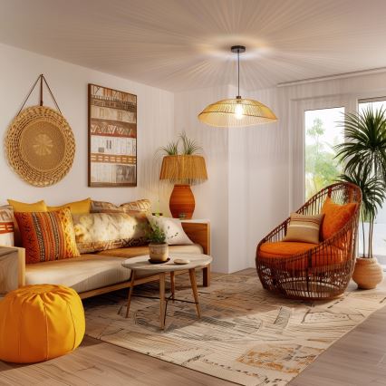 Universāls abažūrs KERIA, Ø 70 cm, brūns