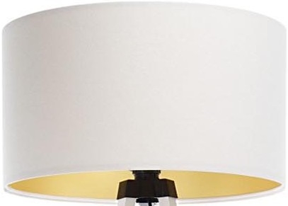 Universāls abažūrs STANDART E27 d. 45 cm balta/zelta