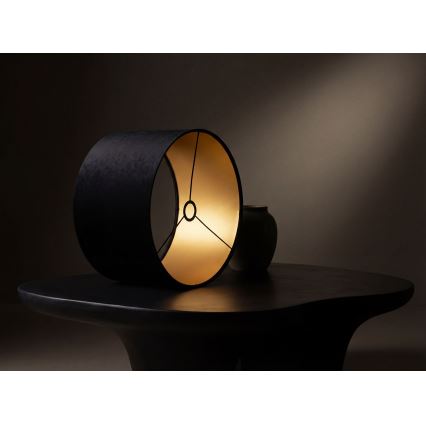 Universāls abažūrs STANDART E27 d. 45 cm melna/zelta