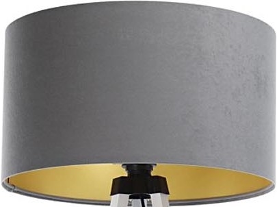 Universāls abažūrs STANDART E27 d. 45 cm pelēka/zelta