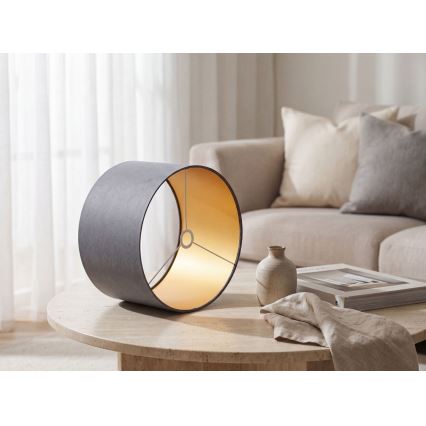 Universāls abažūrs STANDART E27 d. 45 cm pelēka/zelta