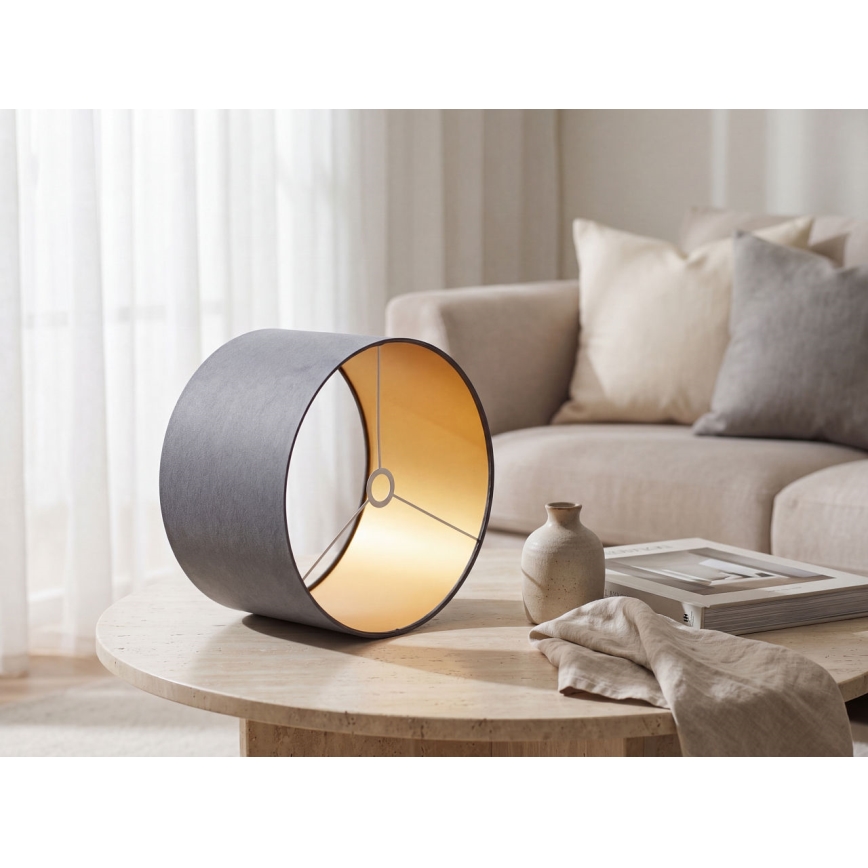 Universāls abažūrs STANDART E27 d. 45 cm pelēka/zelta