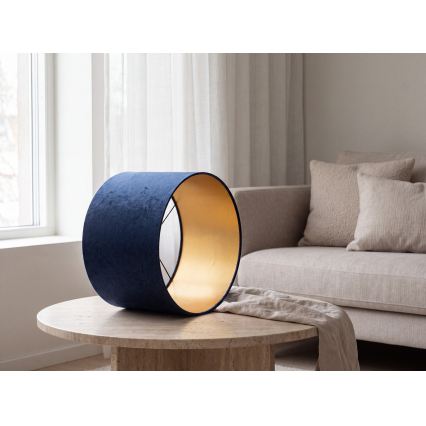Universāls abažūrs STANDART E27 d. 45 cm zila/zelta