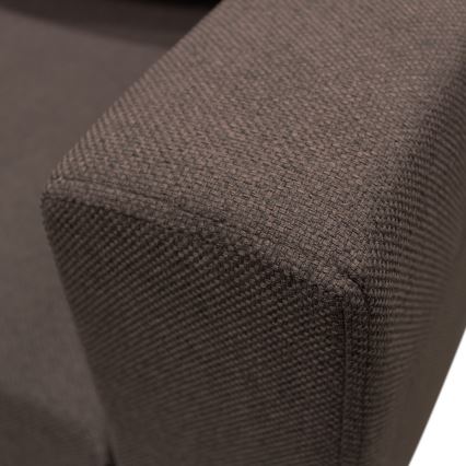 Universāls izvelkams U veida stūra dīvāns ar uzglabāšanas nodalījumu SEYA, brūns