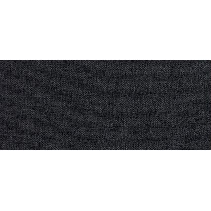 Universāls polsterēts U formas izvelkamais dīvāns YORK, pelēks/melns