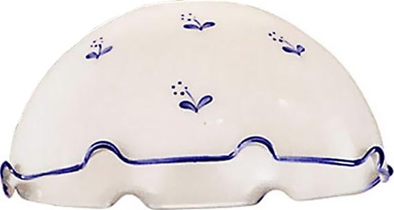Universāls rezerves stikls NONNA E27 d. 20 cm balta/zila