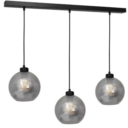 Universāls rezerves stikls SOFIA E27, Ø 20 cm, dūmakaini melnā krāsā