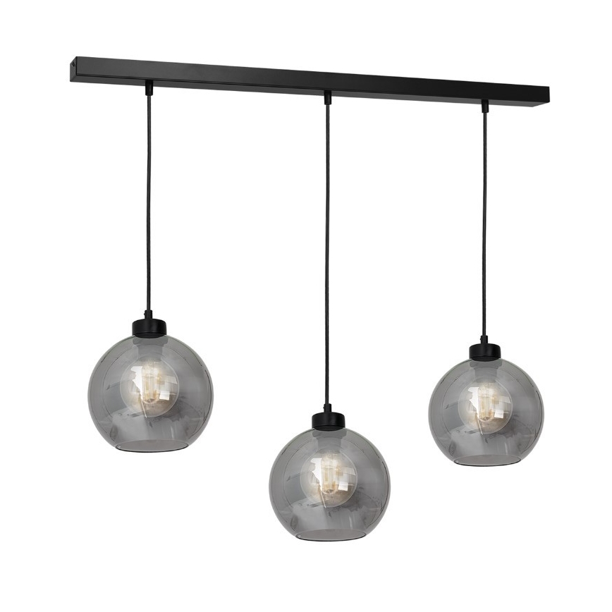 Universāls rezerves stikls SOFIA E27, Ø 20 cm, dūmakaini melnā krāsā