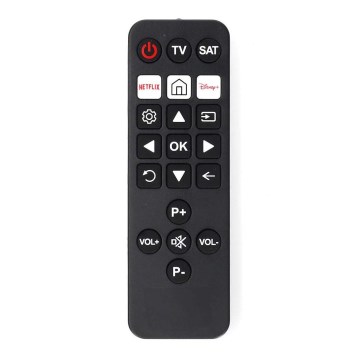 Universāls tālvadības pults TV 2xAAA baterijām