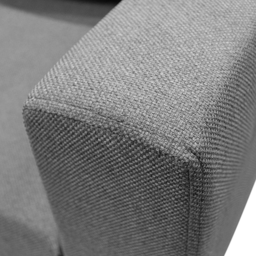 Universāls U formas izvelkams stūra dīvāns ar uzglabāšanas nodalījumu SEYA, pelēks