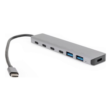 USB-C dokstacija 7-1 ar Power Delivery 100 W
