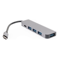 USB-C hub 5‑1 ar Power Delivery 100W