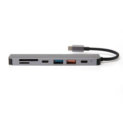 USB centrmezgls 7in1 Power Delivery 100W HDMI 4K
