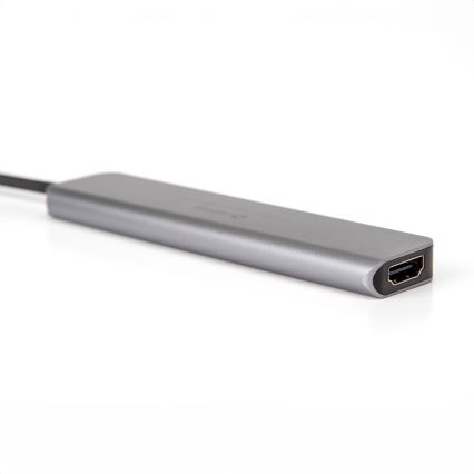 USB centrmezgls 7in1 Power Delivery 100W HDMI 4K